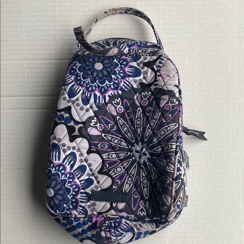 Vera Bradley Mini Bag Purple and Blue Quilted Elegance